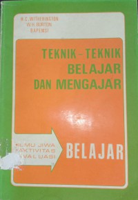 Image of Teknik-teknik Belajar Dan Mengajar